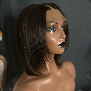 Elegant Brown Bob Wig Japanese Human Hair